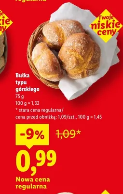Bułka typu górskiego promocja w Lidl