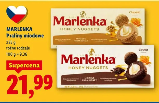 Praliny miodowe promocja w Lidl