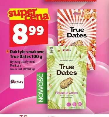 Daktyle smakowe True Dates Pistachio Cream promocja w TOPAZ