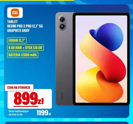 Tablet Xiaomi Redmi Pad 2 Pro 12,1" 5 g promocja w RTV EURO AGD