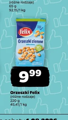 Orzeszki ziemne lekko solone Felix promocja w Netto