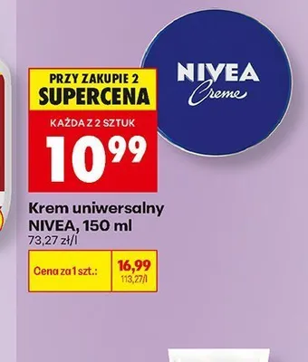 Krem uniwersalny Nivea promocja w Biedronka