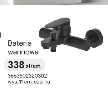 Bateria wannowa GoodHome Cavally czarna promocja w Castorama