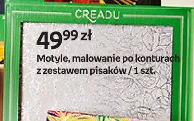 Motyle, malowanie po konturach z zestawem pisaków promocja w Empik