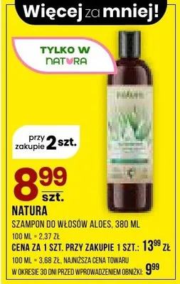 Szampon do włosów aloes promocja w Drogerie Natura