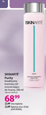 Żel oczyszczający do twarzy Skinarté Purity bioaktywny kremowy promocja w Hebe