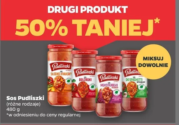 Sos Pudliszki (różne rodzaje) promocja w Netto
