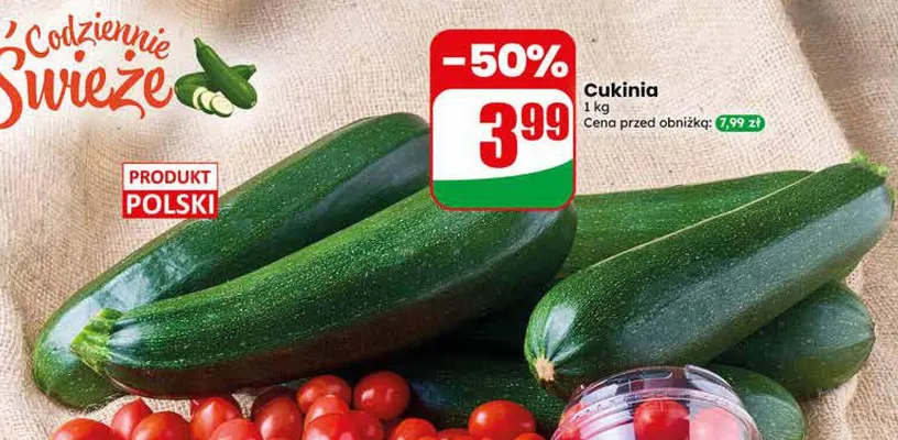 Cukinia polska promocja w Dino