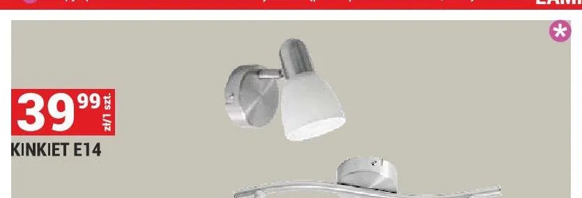 Kinkiet E14 promocja w Merkury Market
