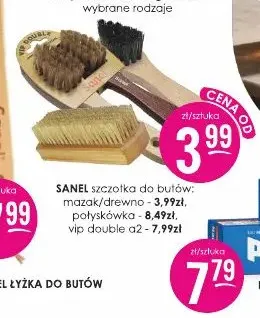 Szczotka do butów VIP double a2 Sanel promocja w Drogerie Jasmin