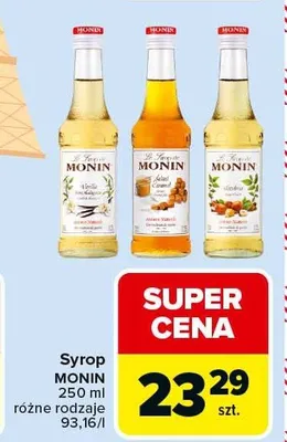 Syrop 250 ml, różne rodzaje promocja w Carrefour