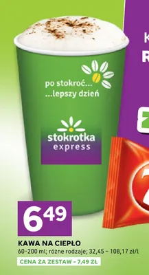 Kawa na ciepło Stokrotka Express promocja w Stokrotka