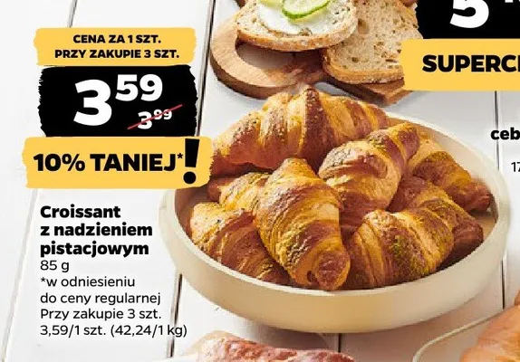 Croissant z nadzieniem pistacjowym promocja w Netto