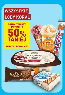 Lody Grand Almond Koral promocja w Aldi