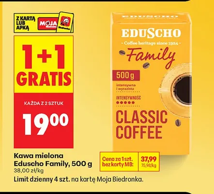 Kawa mielona Classic Coffee promocja w Biedronka