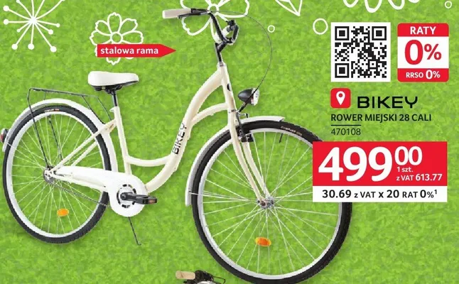 Rower miejski 28 cali BIKEY promocja w Selgros