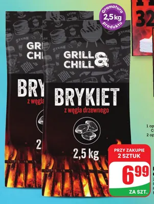 Brykiet z węgla drzewnego Grill & Chill promocja w Dino
