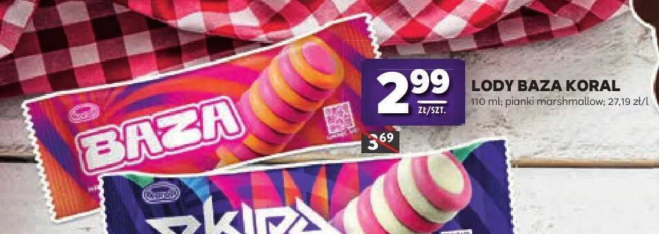 Lody Baza pianki marshmallow promocja w Stokrotka