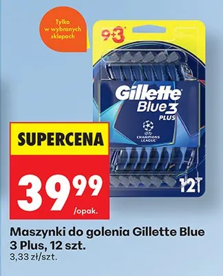 Maszynki do golenia Blue 3 Plus promocja w Biedronka