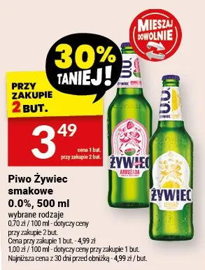Piwo Żywiec smakowe promocja w Twój Market