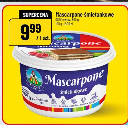 Mascarpone śmietankowe promocja w POLOmarket