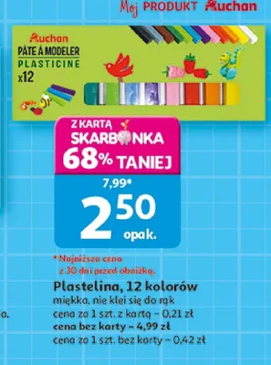 Plastelina Auchan promocja w Auchan