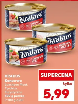 Konserwa Luncheon Meat, Tyrolska, Turyztczna 300g puszka promocja w Kaufland