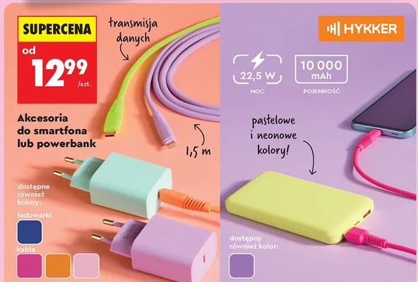 Akcesoria do smartfona lub powerbank promocja w Biedronka