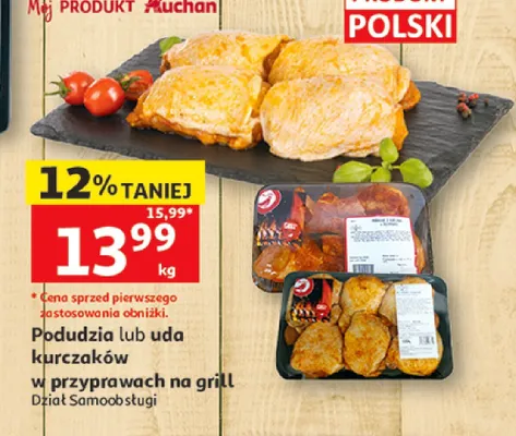 Podudzia kurczaków w przyprawach na grill promocja w Auchan