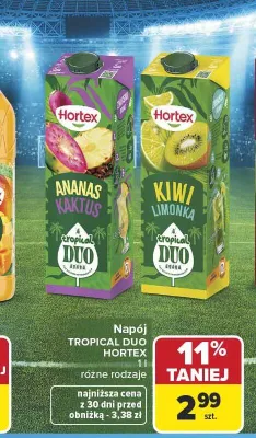 Napój Hortex Tropical Duo Ananas Kaktus promocja w Carrefour