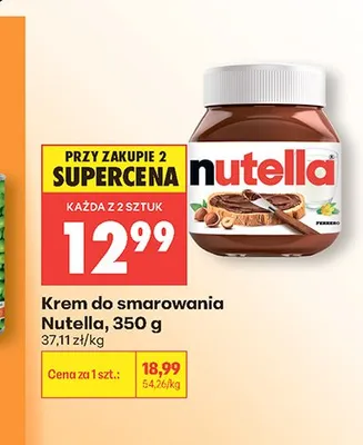 Krem do smarowania Nutella promocja w Biedronka
