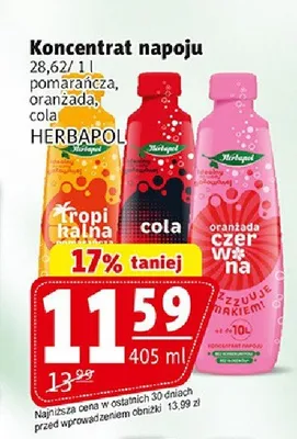 Koncentrat napoju Herbapol promocja w Prim Market