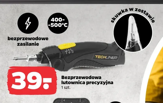 Bezprzewodowa lutownica precyzyjna Techliner promocja w Netto