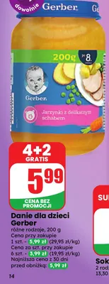 Danie dla dzieci Gerber promocja w Dino