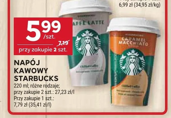 Napój kawowy Starbucks Caramel Macchiato promocja w Stokrotka
