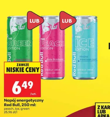 Napój energetyczny Red Bull ice promocja w Biedronka