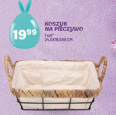 Koszyk na pieczywo 24.5x19.5x8cm promocja w Arhelan