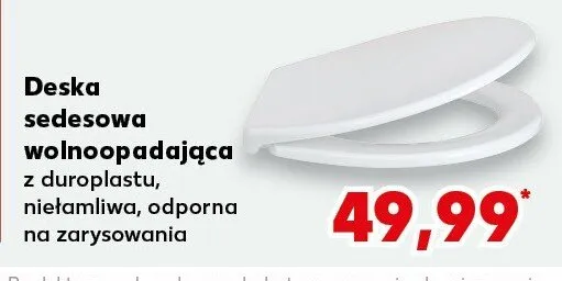 Deska sedesowa wolnoopadająca promocja w Kaufland