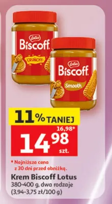 Krem Biscoff Lotus Smooth promocja w Auchan