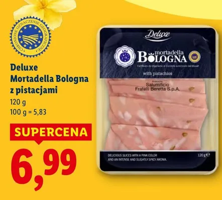 Mortadella Bologna z pistacjami promocja w Lidl