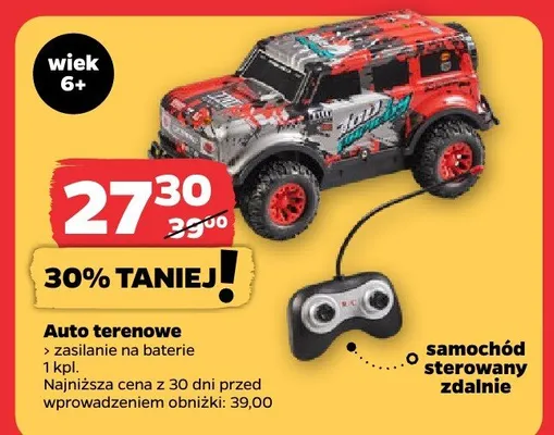 Auto terenowe zasilanie na baterie promocja w Netto