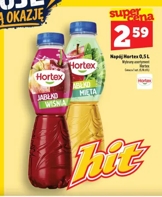 Napój Hortex jabłko-mięta promocja w TOPAZ