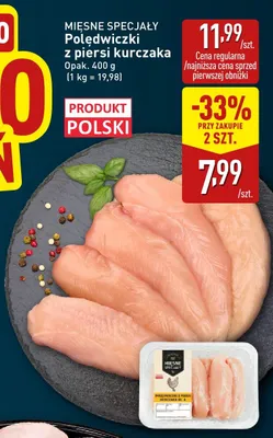 Polędwiczki z piersi kurczaka Mięsne Specjały promocja w Aldi