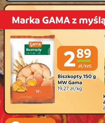 Biszkopty MW Gama promocja w Gama