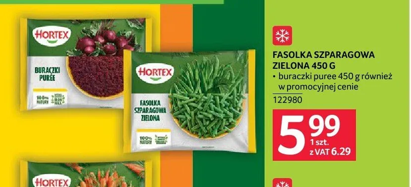 Buraczki puree Hortex promocja w Selgros