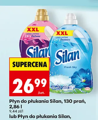 Płyn do płukania Silan 130 prań promocja w Biedronka