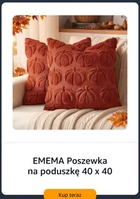 Poszewka na poduszkę 40x40 EMEMA promocja w Amazon