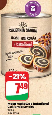 Masa makowa z bakaliami promocja w Dino