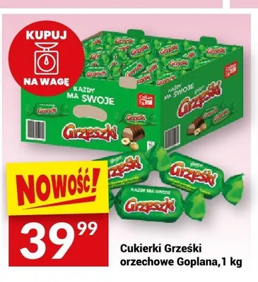 Cukierki Grześki orzechowe Goplana promocja w Twój Market