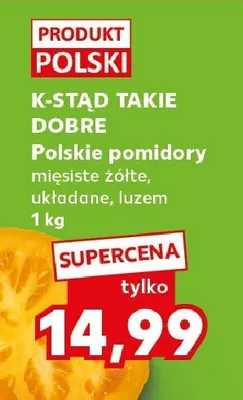 Polskie pomidory mięsiste żółte promocja w Kaufland